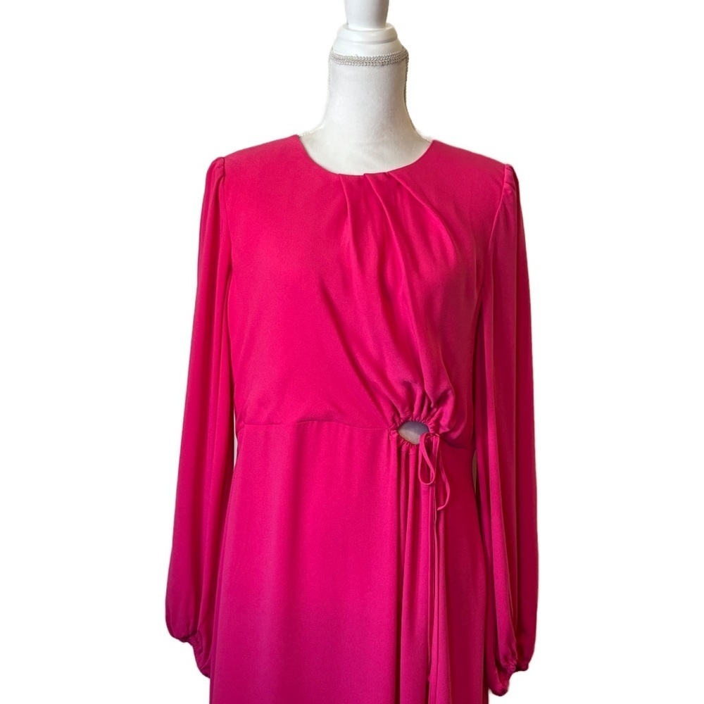 CAbi Delight Flowy Dress Vibrant Fuchsia Women’s Medium NWT - Picture 7 of 14